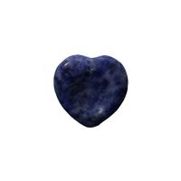 Gemstone Pendants Jewelry, Natural Stone, Heart, polished, different materials for choice, more colors for choice, 30x30x7mm, 10PCs/Lot, Sold By Lot