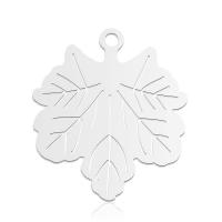 Stainless Steel Pendants, 304 Stainless Steel, Maple Leaf, Galvanic plating, Unisex, more colors for choice, 18x21mm, Approx 10PCs/Bag, Sold By Bag