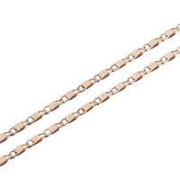 Messingkette Halskette, Messing, plattiert, DIY, keine, frei von Nickel, Blei & Kadmium, 1.60mm, verkauft von m