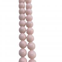 Jade Perlen, Mashan Jade, rund, poliert, DIY & verschiedene Größen vorhanden, Rosa, verkauft per ca. 15.75 ZollInch Strang