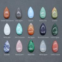 Кольё из камней, Полудрагоценный камень, Каплевидная форма, полированный, DIY & различные материалы для выбора, Много цветов для выбора, 15x30mm, продается PC