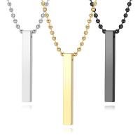 Titanstahl Halskette, poliert, Modeschmuck & unisex, keine, 40x5mm, verkauft per ca. 23.62 ZollInch Strang