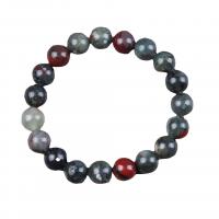 Gemstone Bracelets African Bloodstone handmade fashion jewelry & Unisex Length Approx 7.2 Inch Sold By Bag