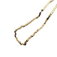 Titan stål halsband, med 5cm extender kedja, Kub, mode smycken & justerbar & för kvinna, fler färger för val, Längd 39 cm, Säljs av PC