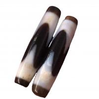 Natural Tibetan Agate Dzi Beads, vintage & DIY, more colors for choice, 56x13mm, Sold By PC