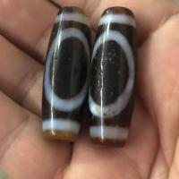 Natural Tibetan Agate Dzi Beads, vintage & DIY, more colors for choice, 40x13mm, Sold By PC