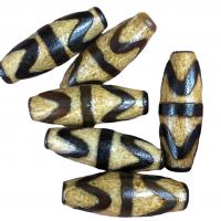 Natural Tibetan Agate Dzi Beads, vintage & DIY, more colors for choice, 30x11mm, Sold By PC