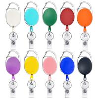 ABS Plastic Badge Holder with Zinc Alloy Round Unisex & retractable Sold By PC