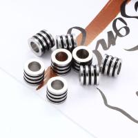 Stainless Steel Spacer Beads, Titanium Steel, polished, DIY, original color, 7x6mm, Hole:Approx 4mm, Sold By PC
