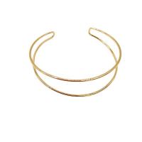 Iron Cuff Bangle plated Double Layer & fashion jewelry & for woman Sold By PC