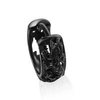 Boucle d'oreille Acier Titane, Placage, bijoux de mode & unisexe, 12x12mm, Vendu par PC