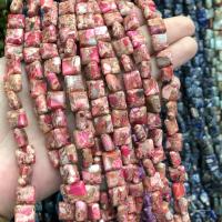Gemstone Jewelry Beads, Impression Jasper, Square, DIY, more colors for choice, 10mm, Sold Per Approx 38 cm Strand