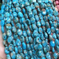 Perles bijoux en pierres gemmes, Jaspe d'impression, DIY, plus de couleurs à choisir, 10x14mm, Vendu par Environ 38 cm brin