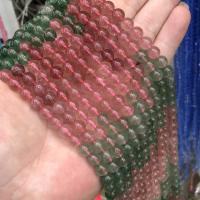 Natural Quartz Jewelry Beads, Strawberry Quartz, Round, DIY, mixed colors, 8mm, Sold Per Approx 38 cm Strand