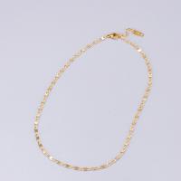 Edelstahl Schmuck Halskette, 316 L Edelstahl, mit Verlängerungskettchen von 8cm, Modeschmuck & für Frau, goldfarben, Länge:ca. 38 cm, verkauft von PC