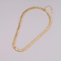 Collar de acero inoxidable de la joyería, acero inoxidable 316L, con 6cm extender cadena, para mujer, dorado, longitud:aproximado 35 cm, Vendido por UD