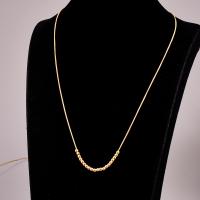 Collier de bijoux en acier inoxydable, acier inoxydable 316L, avec 6cm chaînes de rallonge, bijoux de mode & pour femme, doré, Longueur:Environ 40 cm, Vendu par PC