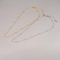 Edelstahl Schmuck Halskette, 316 L Edelstahl, mit Verlängerungskettchen von 7cm, Modeschmuck & für Frau, keine, Länge:ca. 45 cm, verkauft von PC