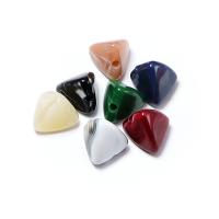 Acrylic Jewelry Beads, Triangle, injection moulding, DIY, more colors for choice, 13mm, Approx 100PCs/Bag, Sold By Bag