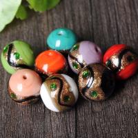 Gold Sand Lampwork Beads, Round, DIY, more colors for choice, 12mm, Hole:Approx 2mm, Sold By PC