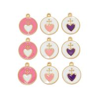 Stainless Steel Heart Pendants, 304 Stainless Steel, DIY & enamel, more colors for choice, 20x24mm, 5PCs/Bag, Sold By Bag