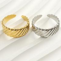 304 roestvrij staal Open Finger Ring, mode sieraden & voor vrouw, meer kleuren voor de keuze, 8mm, Maat:7, Verkocht door PC