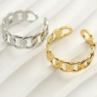 304 Stainless Steel Open Finger Ring Vacuum Ion Plating fashion jewelry & for woman 7mm Sold By PC