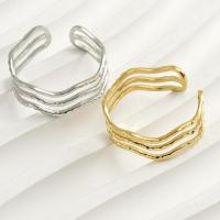 304 roestvrij staal Open Finger Ring, mode sieraden & voor vrouw, meer kleuren voor de keuze, 7mm, Maat:7, Verkocht door PC