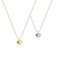 Titanium Steel Necklace with 5cm extender chain Heart Vacuum Ion Plating fashion jewelry & for woman Length 41 cm Sold By PC