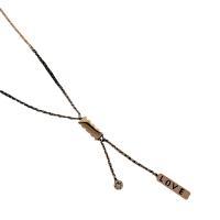 Titanstahl Halskette, mit Verlängerungskettchen von 5cm, Modeschmuck & einstellbar & für Frau, keine, 4.90x12.70mm, Länge:39 cm, verkauft von PC