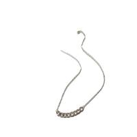 Titanium Steel Necklace, with 5cm extender chain, fashion jewelry & for woman, silver color, nickel, lead & cadmium free, Length:40.8 cm, Sold By PC