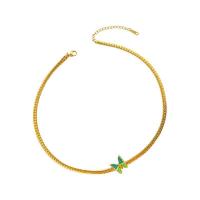 Titanstahl Halskette, mit Verlängerungskettchen von 5cm, Schmetterling, Modeschmuck & für Frau & Emaille, keine, Länge:36 cm, verkauft von PC