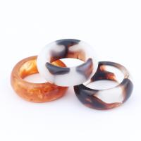 Resin Finger Ring, fashion jewelry & for woman, more colors for choice, 10PCs/Lot, Sold By Lot