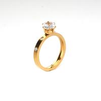 Rhinestone нержавеющей стали палец кольцо, Нержавеющая сталь 304, разный размер для выбора & Женский & со стразами, Много цветов для выбора, размер:4-10, продается PC