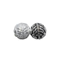 925 Sterling Silver Beads Round DIY Sold By PC