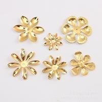 Hair Stick Findings, Iron, Flower, gold color plated, DIY & different styles for choice, 200PCs/Lot, Sold By Lot