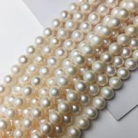 Perles de nacre rondes de culture d'eau douce, perle d'eau douce cultivée, DIY, blanc, 8-9mm, Environ 54PC/brin, Vendu par Environ 15.75 pouce brin