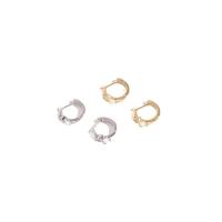 Boucles d'oreilles en laiton zircon cubique pavent, avec Opale, Placage, bijoux de mode & pavé de micro zircon & pour femme, plus de couleurs à choisir, 12MMu30013x6MMu30011.5MM, Vendu par paire