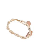 Freshwater Cultured Pearl Bracelet, Brass, with Freshwater Pearl, with 5 extender chain, plated, fashion jewelry & for woman, Length:18 cm, Sold By PC