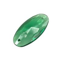 Prozirni akril perle, Oval, injekcijsko prešanje, možete DIY & faceted, više boja za izbor, 18x35mm, Približno 330računala/Torba, Prodano By Torba