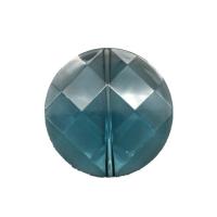 Transparent Acrylic Beads Flat Round injection moulding DIY & faceted 28mm Approx Sold By Bag
