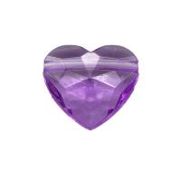 Transparent Acrylic Beads Heart injection moulding DIY & faceted Approx Sold By Bag