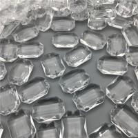 Transparent Acrylic Beads, Rectangle, injection moulding, DIY & faceted, more colors for choice, 17.78x25mm, Approx 249PCs/Bag, Sold By Bag