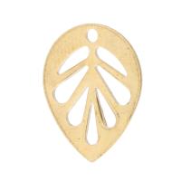 Hollow Brass Pendants, Leaf, Unisex, original color, nickel, lead & cadmium free, 11x13.50x0.50mm, Hole:Approx 1mm, Approx 1000PCs/Bag, Sold By Bag