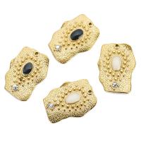 Stainless Steel Pendants 304 Stainless Steel micro pave cubic zirconia & enamel 25mm Sold By Bag