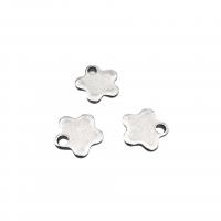 Stainless Steel Extender Chain Drop 304 Stainless Steel Plum Blossom DIY original color Sold By Bag