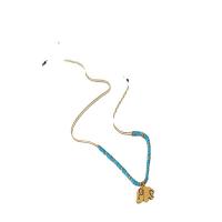 Titanstahl Halskette, mit Seedbead, mit Verlängerungskettchen von 5cm, Unterschiedliche Form zur Auswahl & Modeschmuck & für Frau, keine, Länge 41 cm, verkauft von PC