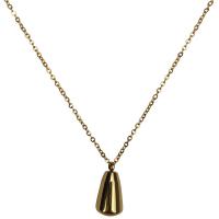Titanstahl Halskette, mit Verlängerungskettchen von 5cm, Tropfen, Modeschmuck & für Frau, keine, 8.40x14mm, Länge 38.2 cm, verkauft von PC