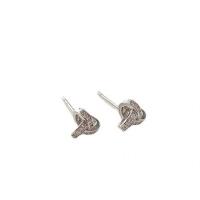 Cubic Zirconia Micro Pave Brass Earring, silver color plated, fashion jewelry & micro pave cubic zirconia & for woman, silver color, nickel, lead & cadmium free, 7.80x7.80mm, Sold By Pair