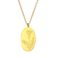 Stainless Steel Jewelry Necklace, 304 Stainless Steel, with 1.97inch extender chain, 18K gold plated, Unisex & double-sided, more colors for choice, Length:Approx 15.7 Inch, Sold By PC
